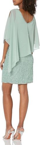 J Kara Women's Caplet V-Neck Short Cocktail Beaded Dress in Saudi Arabia