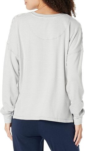 PJ Salvage Women's Loungewear Mini Me Stripe Long Sleeve Top in Saudi Arabia