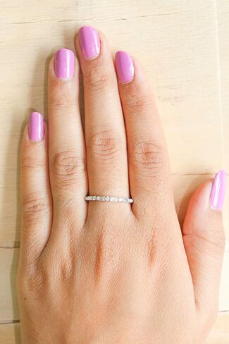 Eternity 1.5Cttw White Baguette Round Cut Moissanite Ring In 925 Sterling Silver For Women Engagement in Saudi Arabia