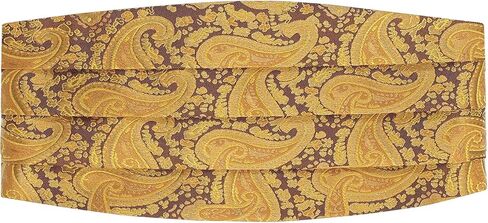 Gioberti Kids/Boys' Adjustable Satin And Paisley Cummerbund Set With Formal Bow Tie and Pocket Square in Saudi Arabia