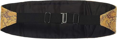 Gioberti Kids/Boys' Adjustable Satin And Paisley Cummerbund Set With Formal Bow Tie and Pocket Square in Saudi Arabia