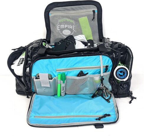 GREATEST Ultimate Frisbee Bag 60 Liter. Built in Insulated Cooler Pocket and Organization Compartments. Waterproof Sports Duffel Backpack for Outdoor Sports Travel & More (MOONLIGHT BLUE) in Saudi Arabia