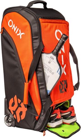 Onix KZ7400-PWDOB Pro Team Wheeled Duffle Bag in Orange/Black in Kuwait