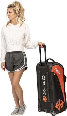 Onix KZ7400-PWDOB Pro Team Wheeled Duffle Bag in Orange/Black in Kuwait
