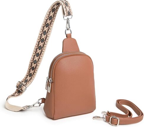 Fanny Pack Crossbody Bags for Women Trendy Small Sling Bag Vegan Leather Cell Phone Purse Mini Chest Bag Cute Fashionable Gifts for Women Teen Girls Travel Outdoor Daily with 2 Straps Cream White in Saudi Arabia
