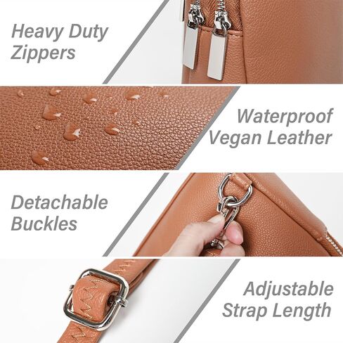 Fanny Pack Crossbody Bags for Women Trendy Small Sling Bag Vegan Leather Cell Phone Purse Mini Chest Bag Cute Fashionable Gifts for Women Teen Girls Travel Outdoor Daily with 2 Straps Cream White in Saudi Arabia