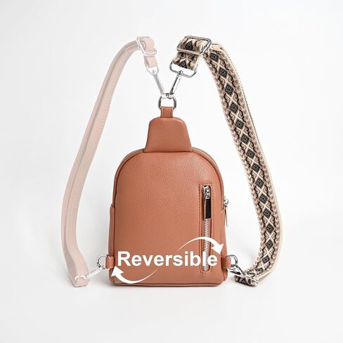Fanny Pack Crossbody Bags for Women Trendy Small Sling Bag Vegan Leather Cell Phone Purse Mini Chest Bag Cute Fashionable Gifts for Women Teen Girls Travel Outdoor Daily with 2 Straps Cream White in Saudi Arabia
