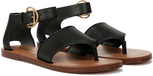 Franco Sarto Ruth Ankle Strap Thong Flat Sandals in Kuwait