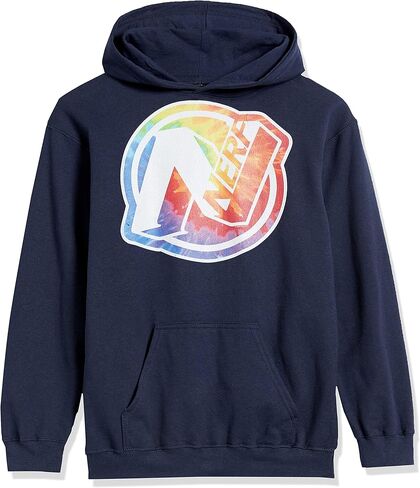 Hasbro Nerf Tie Dye Logo Boy's Hooded Pullover Fleece in Saudi Arabia
