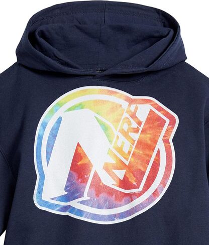 Hasbro Nerf Tie Dye Logo Boy's Hooded Pullover Fleece in Saudi Arabia