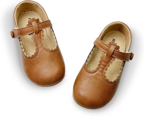 Toddler Girls Mary Jane Dress Shoes Little Kids Ballet Flats Bowkont Flower Wedding Party School Princess Shoes in Saudi Arabia