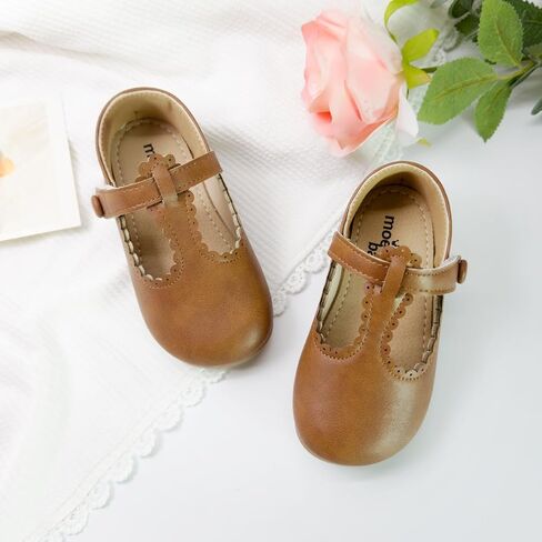 Toddler Girls Mary Jane Dress Shoes Little Kids Ballet Flats Bowkont Flower Wedding Party School Princess Shoes in Saudi Arabia