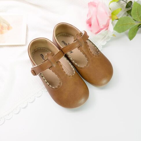 Toddler Girls Mary Jane Dress Shoes Little Kids Ballet Flats Bowkont Flower Wedding Party School Princess Shoes in Saudi Arabia