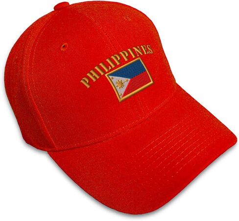 Speedy Pros Baseball Cap Philippines Flag Embroidery Countries Hats for Men & Women in Saudi Arabia