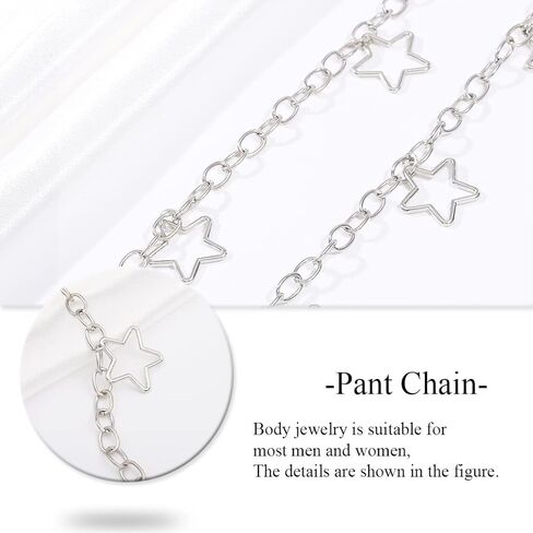 Hip Hop Pant Chain Acrylic Jean Chain Punk Wallet Chain Rock Pocket Chain for Men and Women in Kuwait