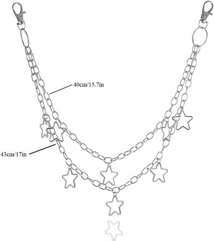 Hip Hop Pant Chain Acrylic Jean Chain Punk Wallet Chain Rock Pocket Chain for Men and Women in Kuwait