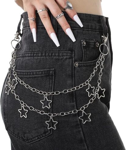 Hip Hop Pant Chain Acrylic Jean Chain Punk Wallet Chain Rock Pocket Chain for Men and Women in Kuwait