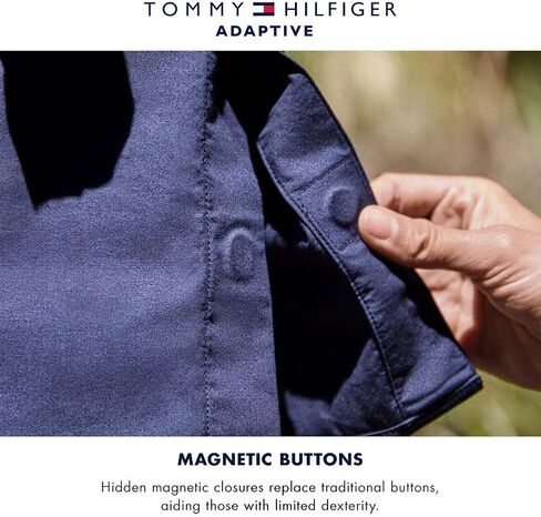 Tommy Hilfiger Men's Adaptive Hoodie with Magnetic Buttons in Saudi Arabia