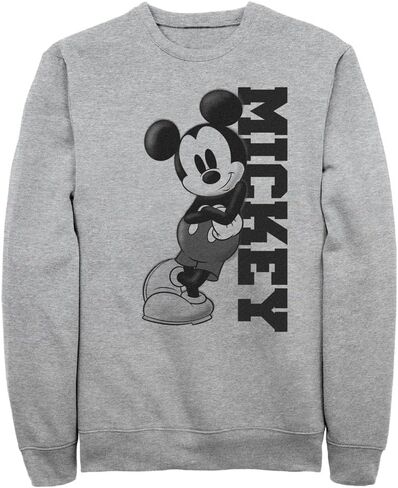 Disney Big & Tall Classic Mickey Lean Mens Pullover Crew Fleece in Saudi Arabia