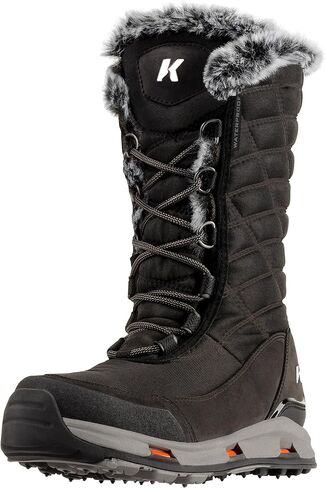 Korkers Women's South Lake Winter Boots - Extra Cozy and Waterproof - Includes Interchangeable TrailTrac Sole in Saudi Arabia