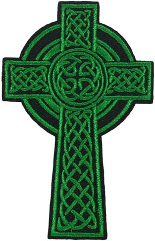 Irish Celtic Knot St Patrick's Day Embroidered Iron On Patch for Shirt Women Men in Saudi Arabia
