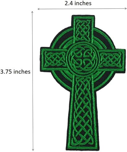 Irish Celtic Knot St Patrick's Day Embroidered Iron On Patch for Shirt Women Men in Saudi Arabia