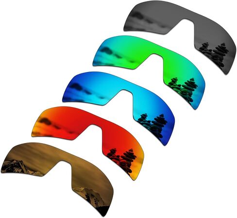 مجموعة من 5 عدسات بديلة للرجال لنظارات Oakley Oil Rig الشمسية مجموعة S02 من SmartVLT in Saudi Arabia