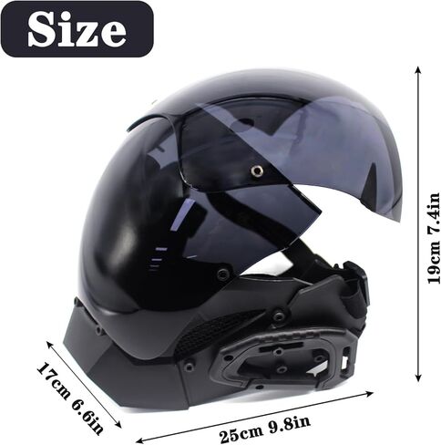 قناع بانك اسود من توساو، قناع تنكري للهالوين، مناسب للحفلات والمهرجانات الموسيقية، قناع فارس تنكري، خوذة فنية مستقبلية، قناع سايبر رائع، اكسسوارات تنكرية، قناع وجه كامل in Kuwait