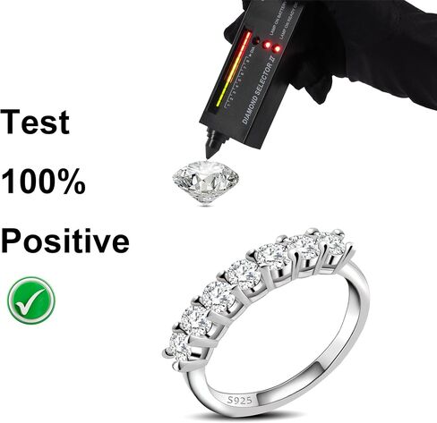 Moissanite Wedding Band Half Eternity Stackable Engagement Ring D Color VVS1 Lab Created Diamond in Saudi Arabia
