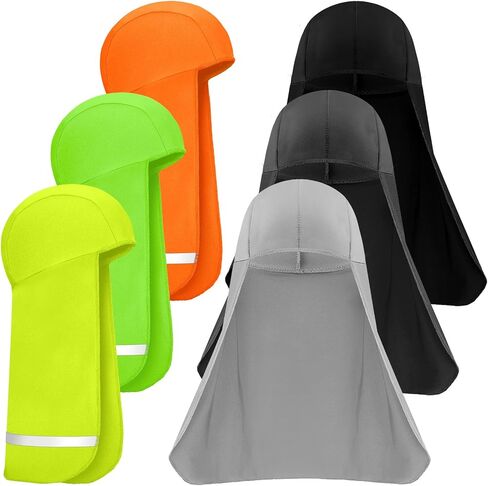 6 قطع قبعة جمجمة تبريد مرنة للشمس، قبعة مرنة للرقبة، غطاء جمجمة، بطانة للرأس والرقبة للنساء in Kuwait