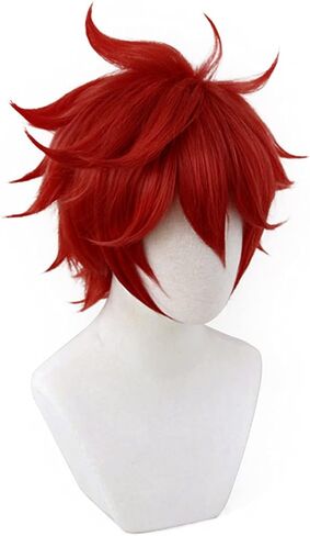 C-ZOFEK Men's Langa Cosplay Costume Wig Short Light Blue Wig Halloween Costume (Blue) in Saudi Arabia
