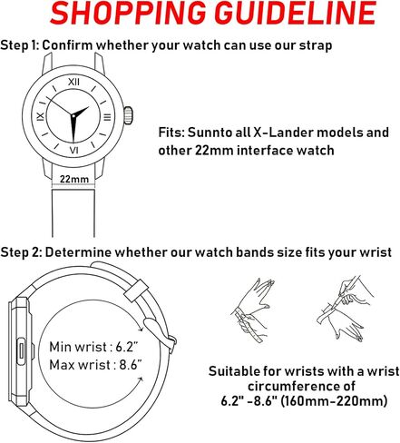 سوار ساعة بديل لساعة سوونتو اكس لاندر ميليتري للرجال, جلد, بدون أحجار كريمة in Kuwait