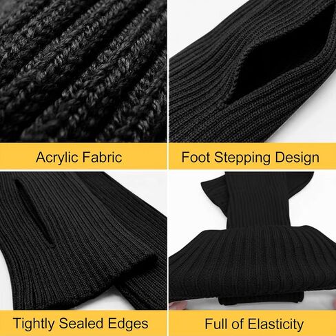 زوجان من جوارب تدفئة الساق النسائية، جوارب عالية فوق الركبة مع جوارب متماسكة للساق للباليه واليوجا واللياقة البدنية وحفلات الثمانينيات والتسعينيات in Kuwait