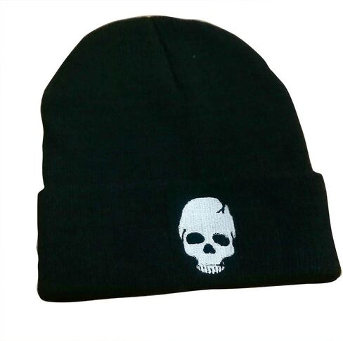قبعة بانك روك للرجال قبعة جمجمة ملابس سوداء in Kuwait