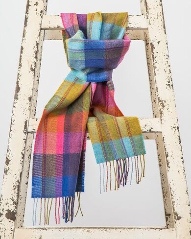 Avoca Pure Wool Scarf (Made in Ireland) Solstice Pastel Design in Saudi Arabia