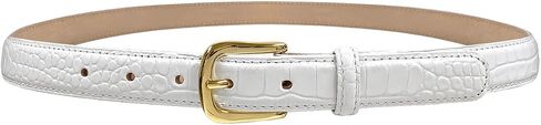 Italian Calfskin Dress Belt Gold Buckle 1-3/8''(35mm) Wide, 1"(25mm) Wide, Multi-Style Options in Saudi Arabia