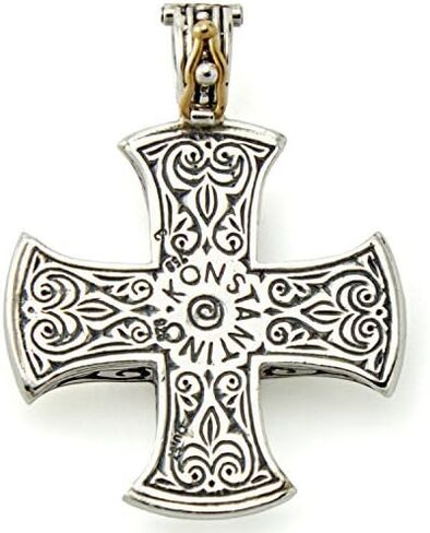 Konstantino Men's Sterling Silver Cross Pendant in Kuwait