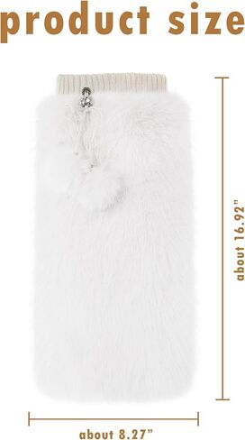 Fur Leg Warmers Furry Faux Fur Winter Leggings Boot Cuffs Toppers for Women in Saudi Arabia