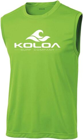 تي شيرت Koloa Surf Classic Wave بشعار ماص للرطوبة بدون أكمام. المقاسات: XS-4XL in Kuwait