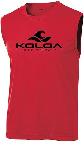 تي شيرت Koloa Surf Classic Wave بشعار ماص للرطوبة بدون أكمام. المقاسات: XS-4XL in Kuwait