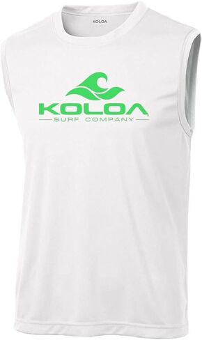 تي شيرت Koloa Surf Classic Wave بشعار ماص للرطوبة بدون أكمام. المقاسات: XS-4XL in Kuwait