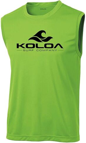 تي شيرت Koloa Surf Classic Wave بشعار ماص للرطوبة بدون أكمام. المقاسات: XS-4XL in Kuwait