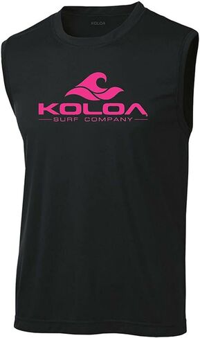تي شيرت Koloa Surf Classic Wave بشعار ماص للرطوبة بدون أكمام. المقاسات: XS-4XL in Kuwait