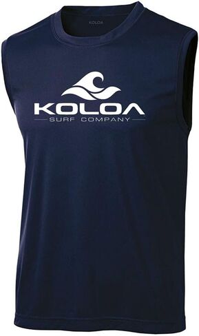 تي شيرت Koloa Surf Classic Wave بشعار ماص للرطوبة بدون أكمام. المقاسات: XS-4XL in Kuwait