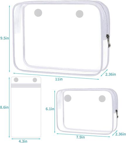 angilifan 3 Pack Transparent Bogg Bag Accessories Inside Bag,for Bogg Rubber Beach Tote Bag,Transparent Waterproof Designer Pop Bag Beach Vacation Cruise Travel Swimming Essentials, Black in Kuwait