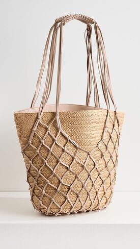 حقيبة شاطئ Geo Macrame للسيدات in Kuwait