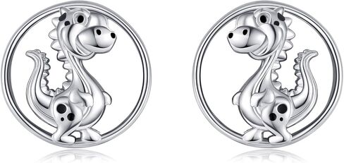 Dinosaur Earrings S925 Sterling Silver Dinosaur Dino Stud Earrings Dinosaur Jewelry Gifts for Women Girls in Saudi Arabia