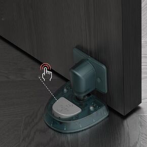Non Magnetic Mechanical Suction Door Stopper, Windproof Door Stopper, 3M Double-Sided Tape, Door Blocking Wall, Office Door Stopper, Bathroom Door Stopper