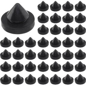 120pcs 1/2'' Rubber Door Silencer, Black Metal Door Silencer Hinge Outlet Door Silencer Metal Door Stop Silencers for Metal Door Metal Frame