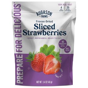 Augason Farms Freeze-Dried Sliced Strawberries Resealable Pouch 1.41 oz.